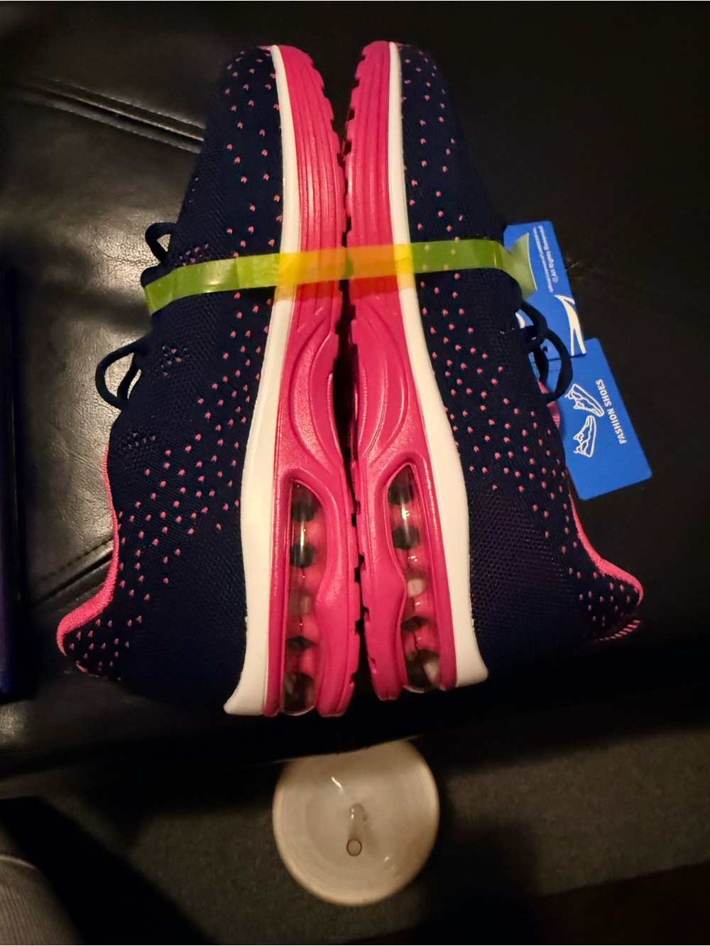 Kids Navy and Pink Athletic Shoes - Lightweight Comfort